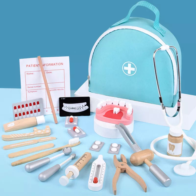 Kit De Dentiste Pour Enfants, Kit De Médecin En Bois Pour Enfants