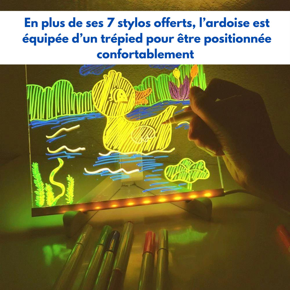 Ardoise de Dessin en LED