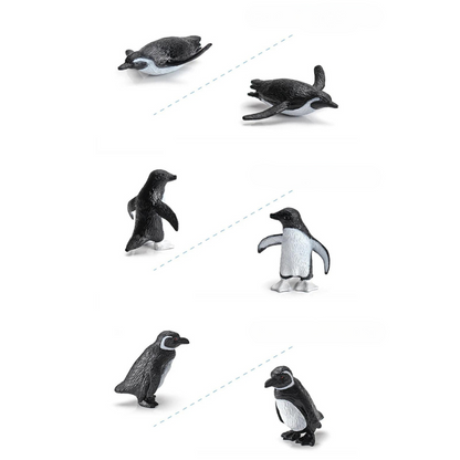 26 figurines des Animaux de l'Antarctique