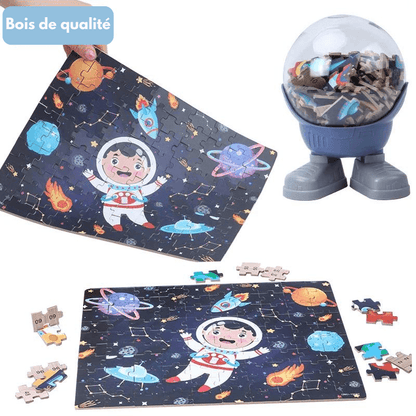 Puzzle en Bois Montessori sur l'Astronomie - Labo du Jouet