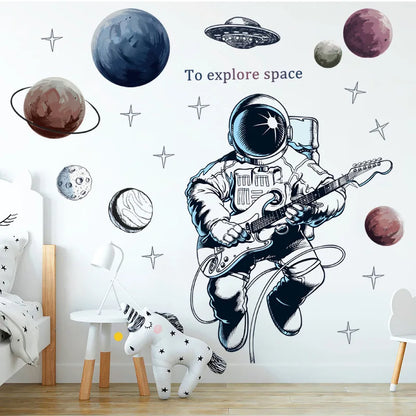 Stickers muraux astronautes