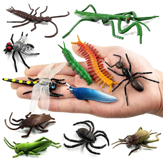 12 Figurines d'Insectes Réalistes