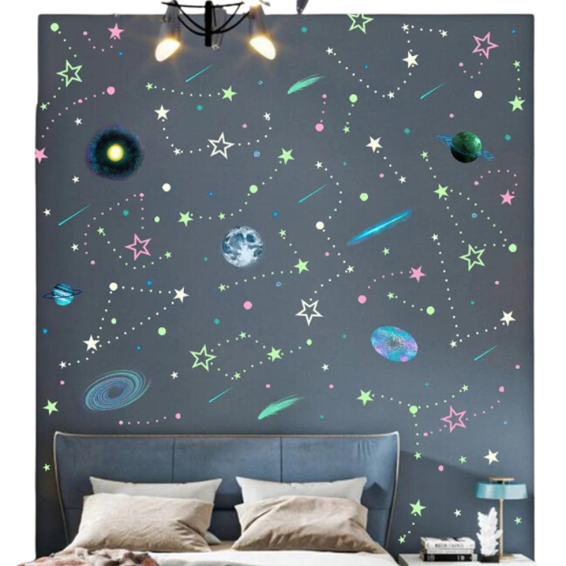 Stickers Lumineux d'Astronomie pour Chambre d'Enfant