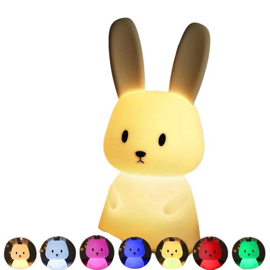 Veilleuse colorée Lapin LED Silicone