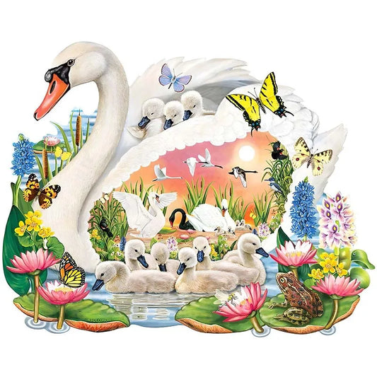 Puzzle cygne nature