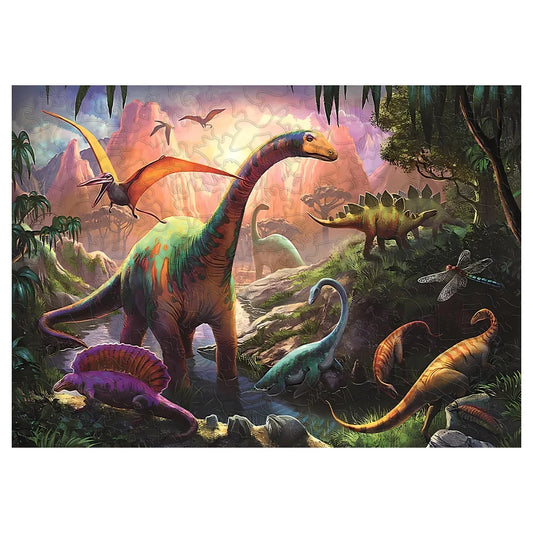 Puzzle monde des dinosaures