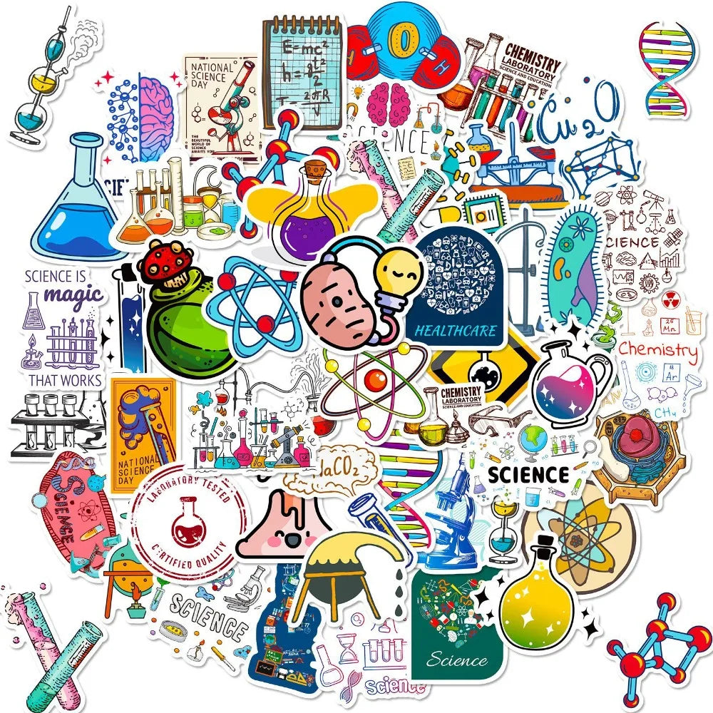 Lots de stickers scientifiques