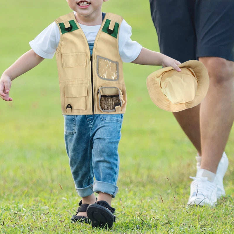 Kit Aventurier Enfants - Costume et Chapeau d'Explorateur - Labo du Jouet