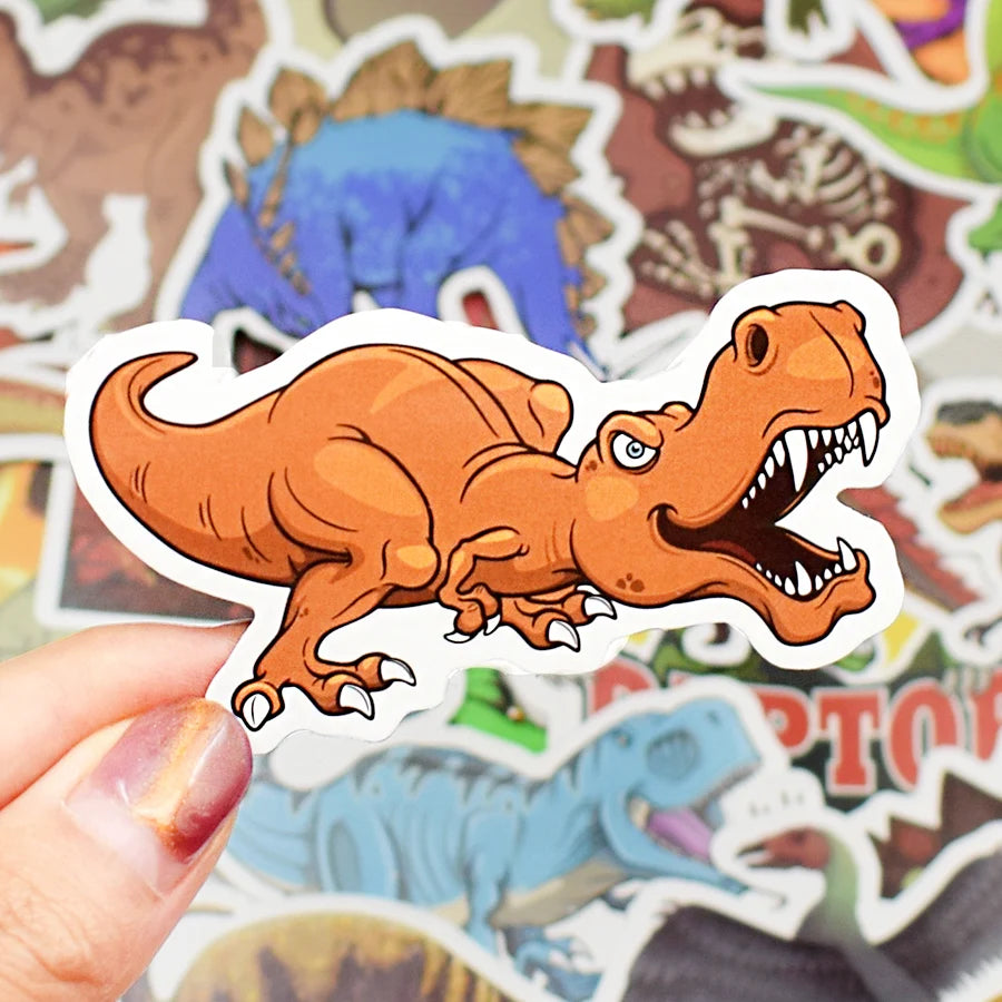 Lot de 50 stickers dinosaures