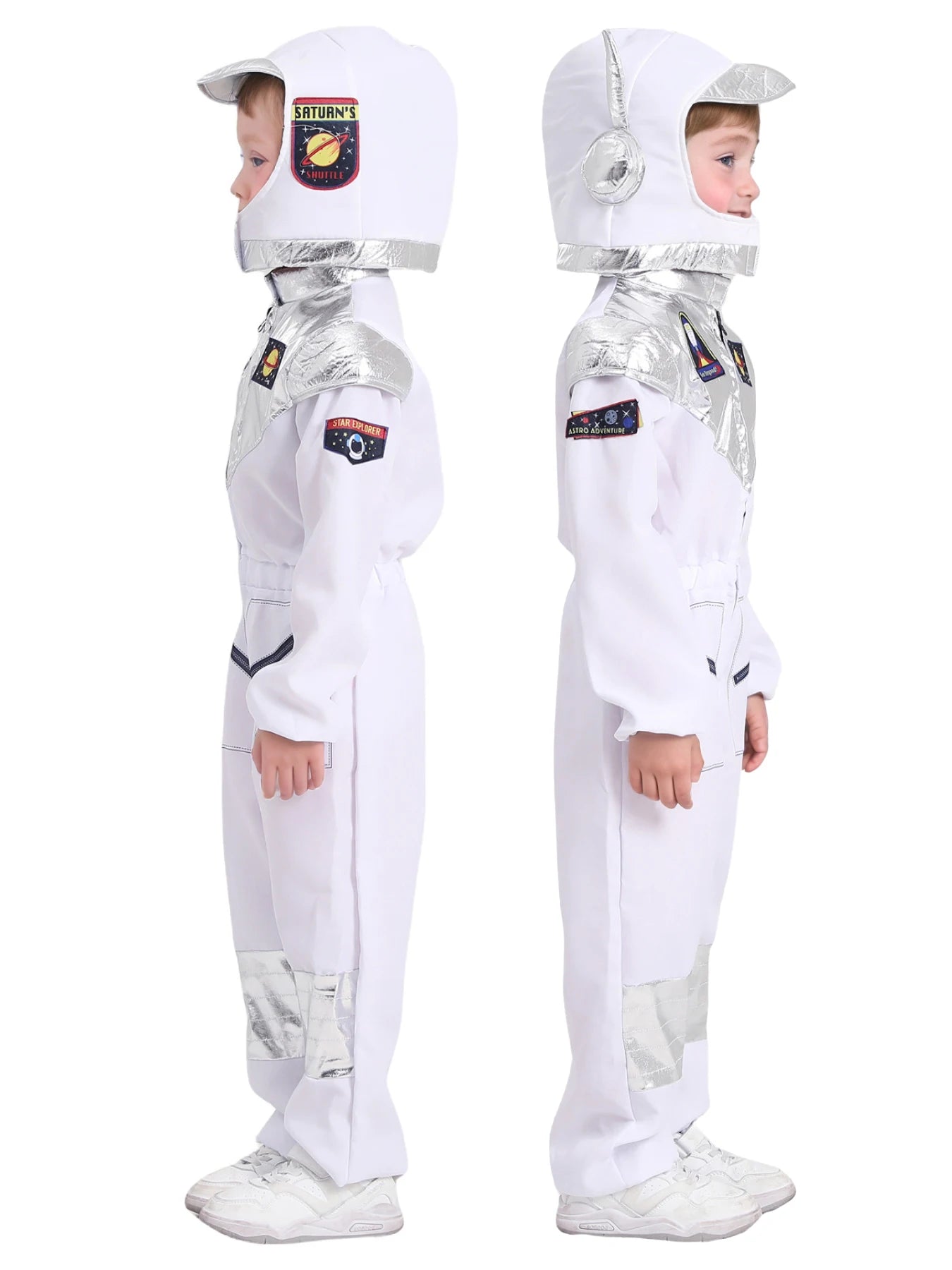 Costume du petit Astronaute argenté