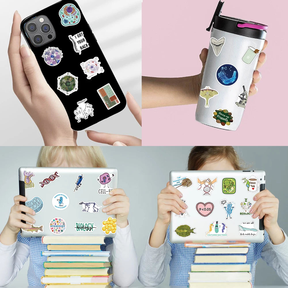 Lots de stickers de science