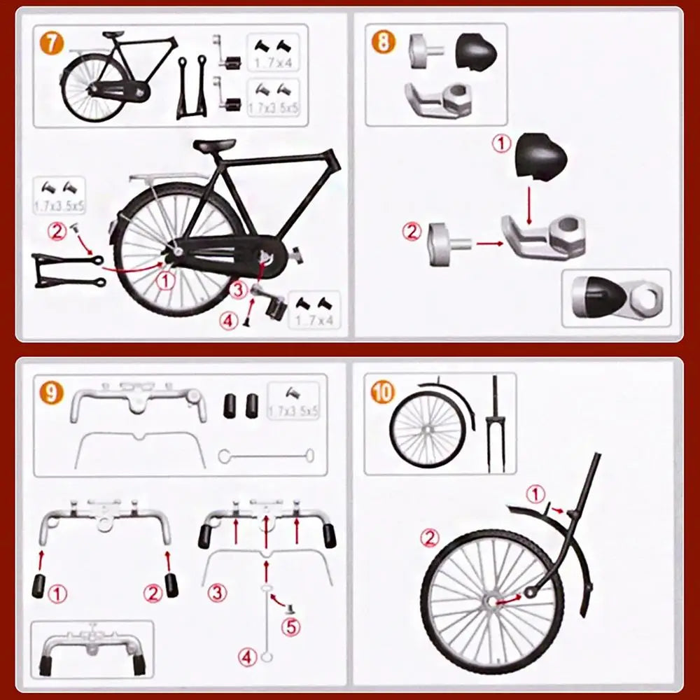 Kit de Construction de Vélo Miniature Ultra-Réaliste - Labo du Jouet