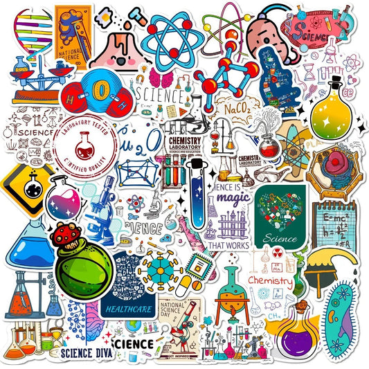 Lots de stickers scientifiques