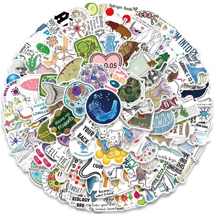 Lots de stickers de science