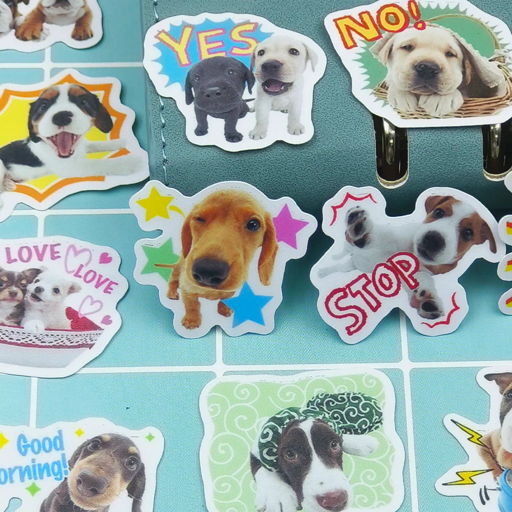 Lot de 40 stickers chiens