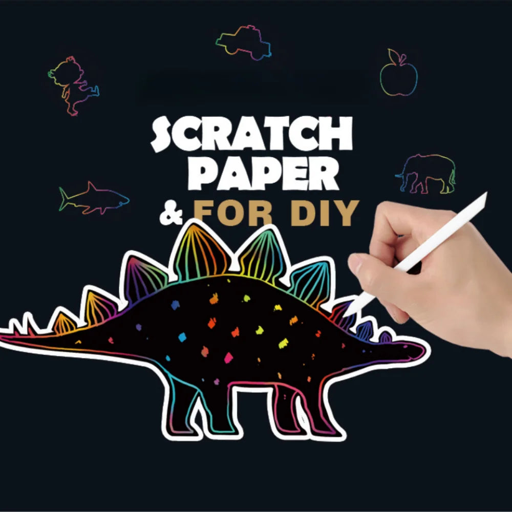 Coloriage Dinosaure avec Papier Magique - Labo du Jouet