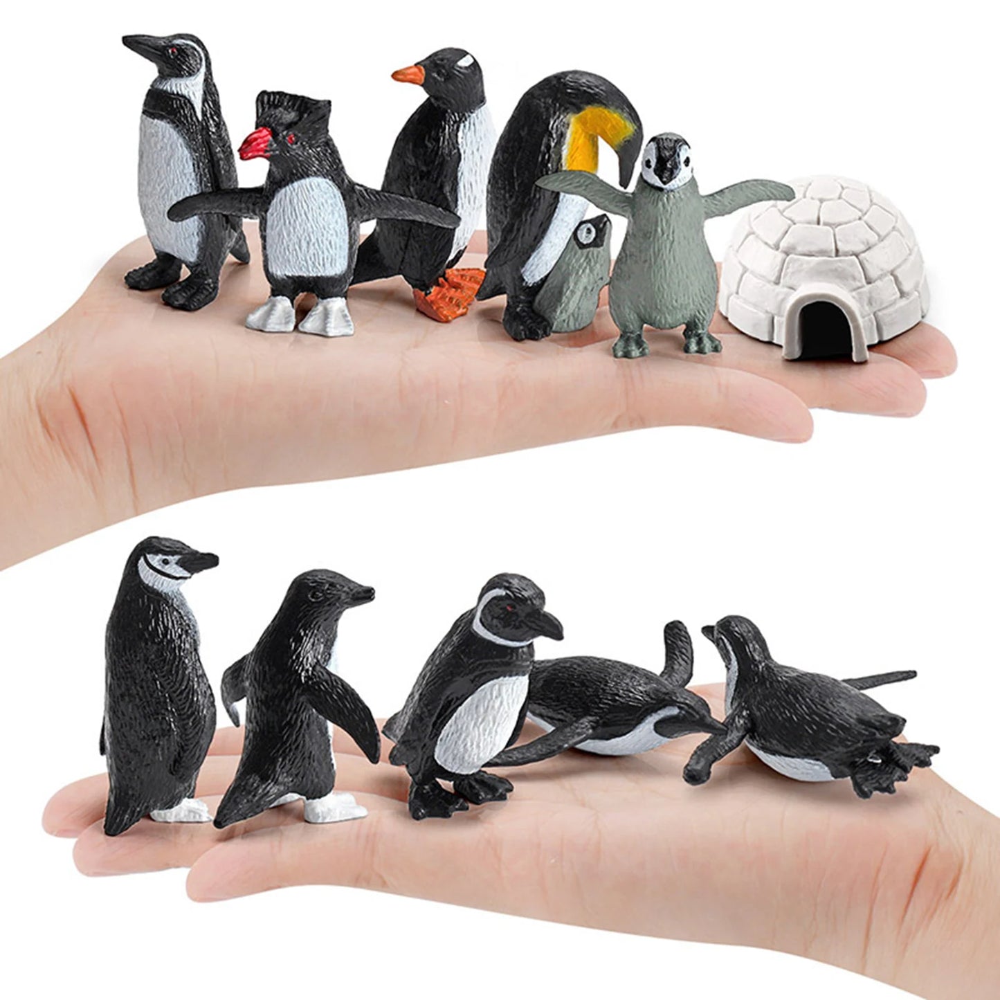 26 figurines des Animaux de l'Antarctique