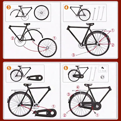 Kit de Construction de Vélo Miniature Ultra-Réaliste - Labo du Jouet