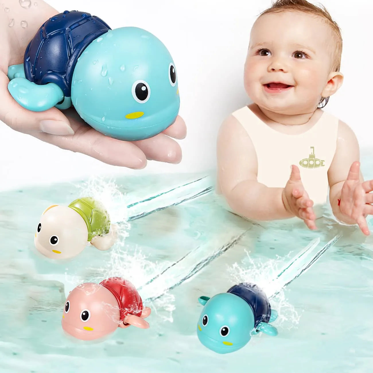 Petits animaux de bain nageurs